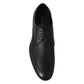 Handcrafted Black Leather Derby Dress Formal Shoes 39.5 EU Men