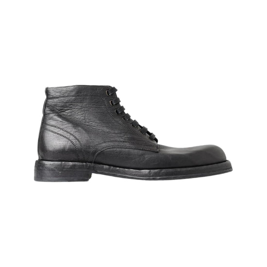 Dolce & Gabbana Mens Lace Up Boots 44 EU Men