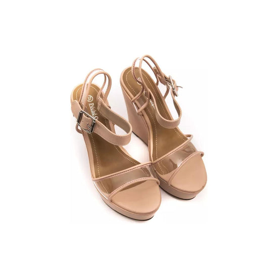 Wedge Sandal with Platform and Ankle Strap 38 EU Women