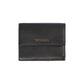 Embossed Leather Womens Wallet with Press Button Closure One Size Women