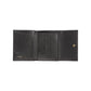 Embossed Leather Womens Wallet with Press Button Closure One Size Women