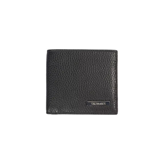 Embossed Leather Mens Wallet with Book Opening One Size Men