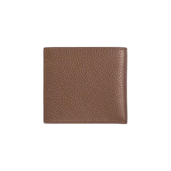 Embossed Leather Mens Wallet with Book Opening One Size Men