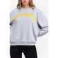 Oversized Maxi Lettering Sweatshirt with Dropped-shoulder Sleeves L Women