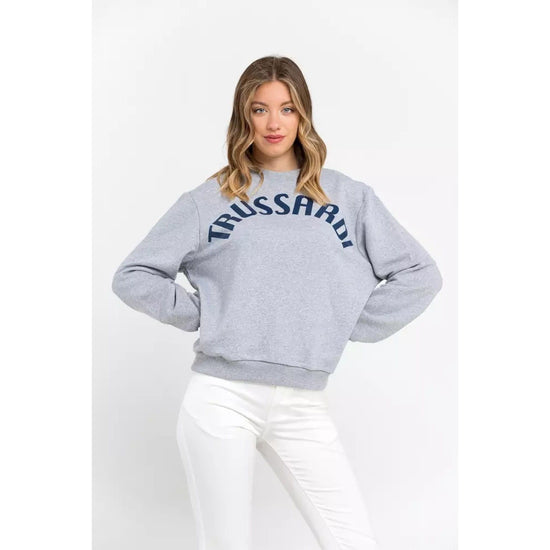 Oversized Round-neck Sweatshirt with Maxi Lettering M Women