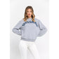 Oversized Round-neck Sweatshirt with Maxi Lettering M Women