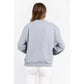 Oversized Round-neck Sweatshirt with Maxi Lettering M Women