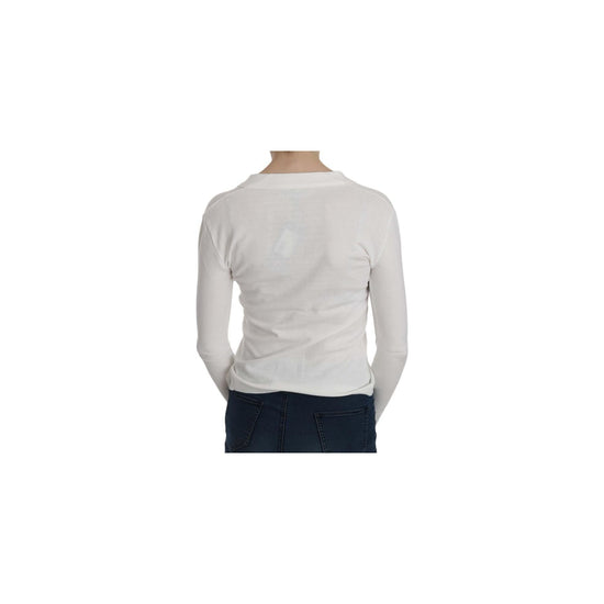 BYBLOS V-neck Long Sleeve Cropped Cardigan Blouse M Women