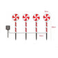 4pcs Solar Lollipops Cane Light Candy Cane Lights Water-resistant Christmas Outdoor Lawn Light