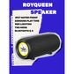 ROYQUEEN Bluetooth Speaker,30W Loud Stereo Sound Portable, Deep Bass, IP67 Waterproof and Dustproof, Wireless Dual Pairing, Built-in Mic