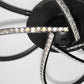 Irie Dimmable 5 Lights LED Ceiling Light - Black