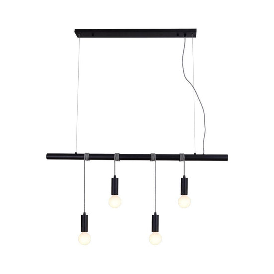 Bikkel 4 Lights Pendant Light - Black