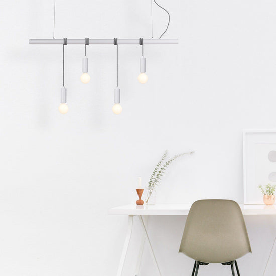 Bikkel 4 Lights Pendant Light - White