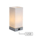 Jessica Rectangle Touch Lamp with USB Port