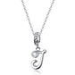 925 Sterling Silver Personalized Letter Pendant For Diy Bracelets & Necklaces Style - J