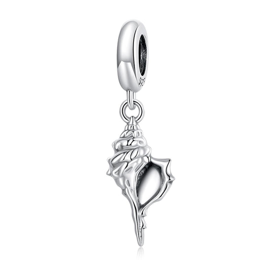 925 Sterling Silver Conch Pendant For Diy Bracelets & Necklaces
