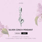 925 Sterling Silver Conch Pendant For Diy Bracelets & Necklaces