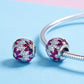 925 Sterling Silver Diy Beaded Spring Bracelet With Pendant