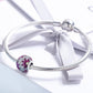 925 Sterling Silver Diy Beaded Spring Bracelet With Pendant