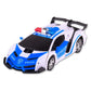 Remote Control Police Car - 4 Channels Deformable Toy