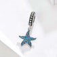 925 Sterling Silver Starfish Pendant Charm For Women&
