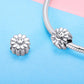 925 Sterling Silver Sunflower Smile Bead Pendant