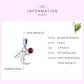 925 Sterling Silver January Birthstone Moon Pendant For Diy Bracelets & Necklaces