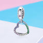 925 Sterling Silver Skull Heart Pendant For Diy Bracelets & Necklaces Style - Pendent