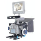 Video Camera Cage Stabilizer Kit With Matte Box & Follow Focus For Panasonic Lumix Dmc-Gh4 & G7 / Sony A7 Series