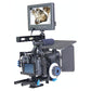 Video Camera Cage Stabilizer Kit With Matte Box & Follow Focus For Panasonic Lumix Dmc-Gh4 & G7 / Sony A7 Series