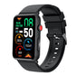 Bluetooth Smart Watch With Ecg Temperature And Heart Rate - Black Silicone