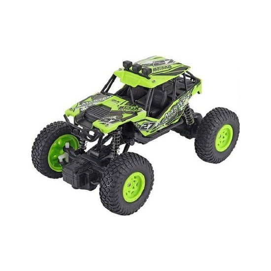 Charging Remote Control Car Toy For Kids - Small Green Off-Road Vehicle
