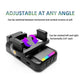 Foldable Rgb Fill Light With Phone Clip & Cold Shoe Interface