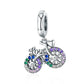925 Sterling Silver Bicycle Pendant With Zircon Beads For Diy Bracelets Style - Pendant