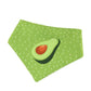 Refreshing Avocado Pet Scarf Three-Layer Thickened Waterproof Saliva Towel - Size Xs