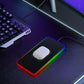15w 2-in-1 Car Wireless Charger with Non-slip Mat and Colourful Light - 0.3m Usb Cable - Usb Cable 1M