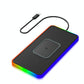 15w 2-in-1 Car Wireless Charger with Non-slip Mat and Colourful Light - 0.3m Usb Cable - Usb Cable 1M