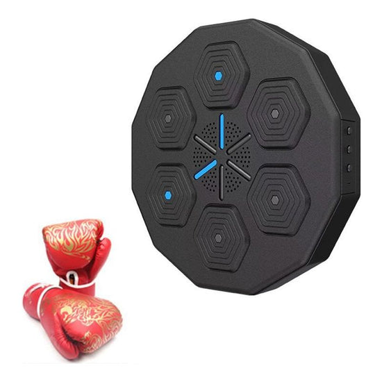 Smart Wall-Mounted Boxing Trainer With Adult Gloves - With Children Gloves