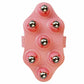 5-Element Meridian Brush Lymphatic Roller Massager Pink