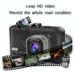 1080P Hd 3.0 Wide-Angle Driving Recorder With Reversing Image - Compact Size