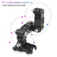 Universal Multi-joint Helmet Mount for Action Cameras
