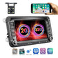 7 Inch Android Car Multimedia Player With Navigation & Bluetooth 2 + 32G - Standard + 4Lights Camera - Fits Volkswagen