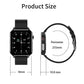 1.7 Inch Smart Bluetooth Watch With Heart Rate Monitor Blue