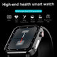 1.7 Inch Smart Bluetooth Watch With Heart Rate Monitor Blue