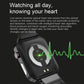 1.7 Inch Smart Bluetooth Watch With Heart Rate Monitor Blue