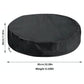 82X30Cm Foldable Sunscreen Pool Cover - Dustproof Round Black & Silver