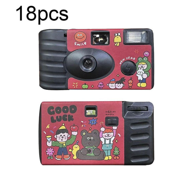 18 Retro Film Camera Stickers - Good Luck Design - Waterproof