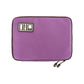 Portable Multifunctional U Disk Storage Bag For Mobile Phone Accessories - Purple