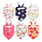 Cute Pet Triangle Towel Bib Cartoon Cats And Dogs Drool Towel Scarf - Size 01 - 11