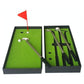 Mini Golf Putting Mat Trainer - 24.5X10.5X3.5Cm Court Push Rod